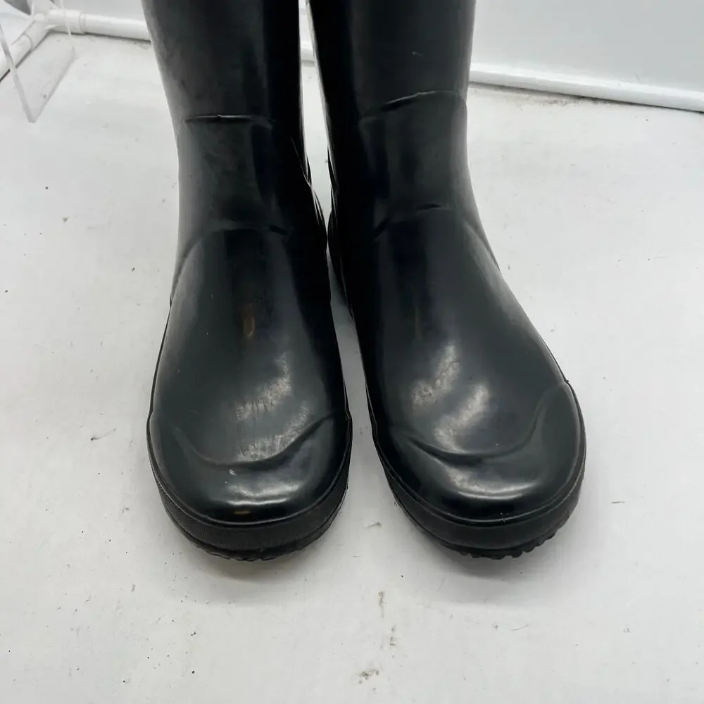 Bogs Boots Kids Youth 3 Rain Rubber Classic Black Pull On